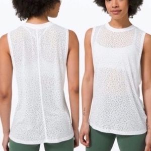 Lululemon All Yours Boyfriend Tank Veil Size 6 NWT